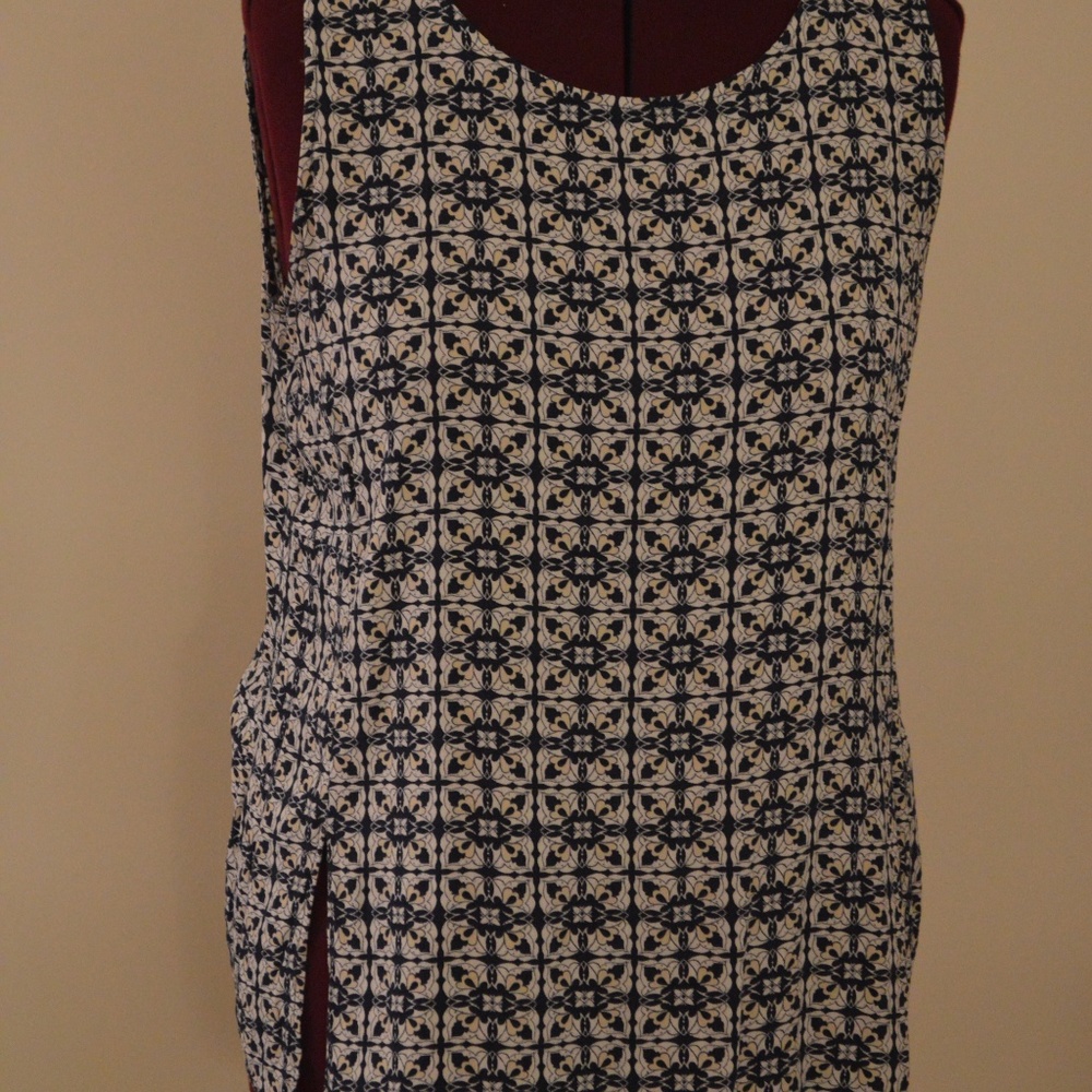 Liz Claiborne Navy/White Tank L - Picture 2 of 5